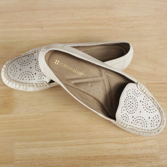 Naturalizer Cut-out White Leather Slip on Shoes 6.5 - Picture 8 of 8